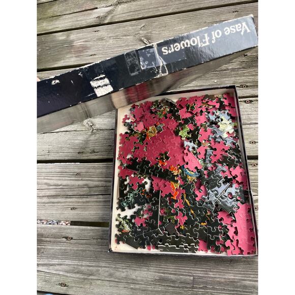 Vintage Springbok Floral Vase of Flowers Puzzle - Picture 7 of 8